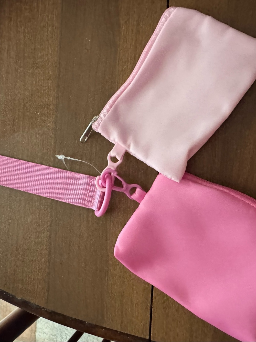 Pink Two-Pouch Crossbody Bag
